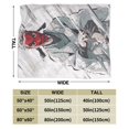 thumbnail image 2 of Flannel Light Weight Blankets Quilts Air conditioning Blankets Vertical Demon Slayer Blade Rin Taki Sakinji, 2 of 5