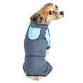 thumbnail image 4 of Pet Life ® Active 'Fur-Breeze' Medium-weight 4-Way-Stretch Full Body Hooded Dog Yoga sweater, 4 of 9