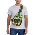 thumbnail image 6 of Lsque st. patrick’s day gnomes Pattern Cross Chest Bag Diagonally – Premium Durable Front Chest Sling with Adjustable Padded Strap, High-Capacity Storage, 6 of 6
