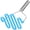 Blue, variant on Scratch-resistant silicone potato mash maker, kitchen tool, stainless steel outer layer wrapped in high-quality silicone.