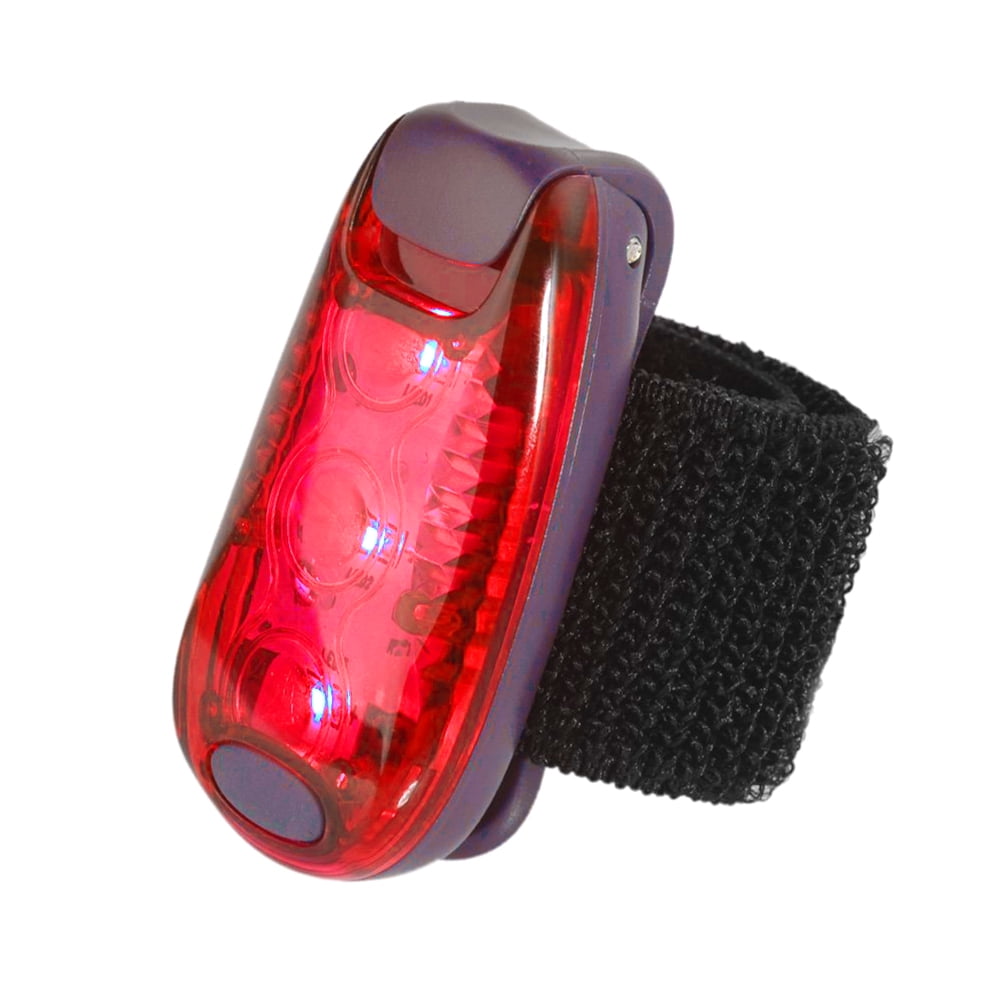 Red Red LIOOBO LED Safety Light Multifunctional Clip On Strobe Running Lights for Night Runners Bikes Walking 2 Pcs