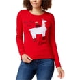 thumbnail image 1 of maison Jules Chandail-Over pour Femmes avec Lama Orné, Rouge, Moyen, 1 of 1