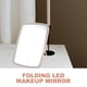 thumbnail image 5 of Espejo de maquillaje LED plegable con luz ajustable para mujer, espejo de tocador regulable, 5 of 5