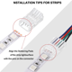 thumbnail image 4 of Conectores para tiras de luces LED 20 conectores adaptadores LED a prueba de agua Conectores para tiras de luces LED sin soldadura 4 pines 10 mm, 4 of 6