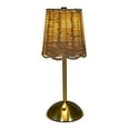 thumbnail image 4 of Boho Rattan Table Lamp, Wicker Night Light, LED Rechargeable Reading Lights, 3 Color Touch Control Dimmable Bedside Lamps Living Room Bedroom Office Lighting Home Outdoor Decoration, 4 of 8