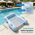 thumbnail image 3 of XIANXIAN Inflatable Pool Lounge Floats Adult, Large Swimming Pool Sofa Floaties, Beach Tanning Recliner Floating Mesh Chair, Blow Up Lake River Floaty Tube -Large, 3 of 9