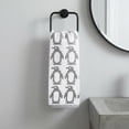 thumbnail image 2 of Unique Bargains Cotton Cute Cartoon Jacquard Soft Hand Towel Grey 29" x 13", 2 of 6
