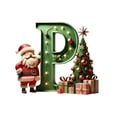 thumbnail image 2 of Clearance! Christmas Decoration Christmas Decorations Santa Figure Christmas Pendant 2D Acrylic 26 Letters Pendant Christmas Tree Decoration Christmas Decoration Figures, 2 of 4