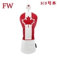 thumbnail image 1 of Golf Headcover Maple Leaf Styles PU Leather Soft Durable Golf Club Covers For Driver Fairway Hybrid Waterproof Protector Set 3, 1 of 6