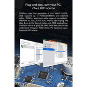 TOPPING DX3 Pro+ Headphone amplifier 3.5mm,Desktop usb dac,Bluetooth 5.1,Pre Amplifier with Remote Control,Black