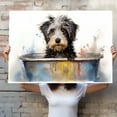 thumbnail image 4 of Barbet Dog Canvas Bathroom Décor - Unique Bath Wall Decor - Modern Canvas Bathroom Wall Art - Room Decor - Bathroom Decorations - Restroom Sign - Wall decor living room, 4 of 4