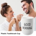 thumbnail image 2 of 1 vaso de cepillo de dientes para baño, vasos de plástico para cepillo de dientes para baño, cocina, blanco, 3,94 ''x 2,83'', 2 of 7