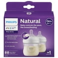 thumbnail image 2 of Philips Avent 0+ Months 4 oz Natural Baby Bottle 2 Each, 2 of 2