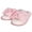 Light Pink, variant on Jessica Simpson Womens Plush Open Toe Slide On House Slipper with Bow
