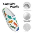 thumbnail image 5 of Lsque Colorful Dinosaur Pattern Womens Comfort Cotton on Scuff With Memory Foam and Anti-skid Sole Slipper-37/38, 5 of 7