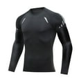 thumbnail image 1 of Mens Sports Long Sleeved Tight Fitting Autumn Fitness Basketball Suit Quick Drying Breathable Track And Field Printed Mesh Bottom Coat, 1 of 4