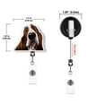 thumbnail image 4 of WIRESTER Set 2pcs Design Acrylic Key Card Holder Belt Clip Reel Id Badge Retractable - Basset Hound Dogs (S1), 4 of 6