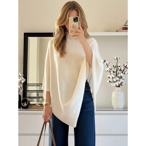 Women's Minimalist Comfortable Knit Top for Autumn/Winter
