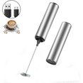 thumbnail image 1 of Espumador de leche eléctrico, espumador de leche recargable por USB y mini batidor con batidor de doble cabezal, mezclador de acero inoxidable para café, crema, capuchino, latte, cócteles, jugo TUNC Sencillez, 1 of 5