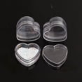 thumbnail image 5 of 1/20pcs Mini Transparent Plastic Storage Box Acrylic Heart Boxes Pill Moisture-proof Small Case DIY Jewelry Portable Packaging Heart Flower(10pcs), 5 of 6