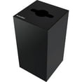 thumbnail image 3 of Global Industrial Square Recycling Can with Mixed Recycling Lid, 36 Gallon, Black, 3 of 3