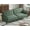 Green, variant on COPIAE 89” Futon Sofa Bed with 2 Square Pillows, Convertible Sleeper Sofa with Adjustable Backrest& Armrests, Modern Loveseat Sleeper for Living Room