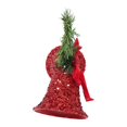 thumbnail image 3 of Doble Campana Holiday Time Con lentejuelas de cristal rojas, 3 of 4