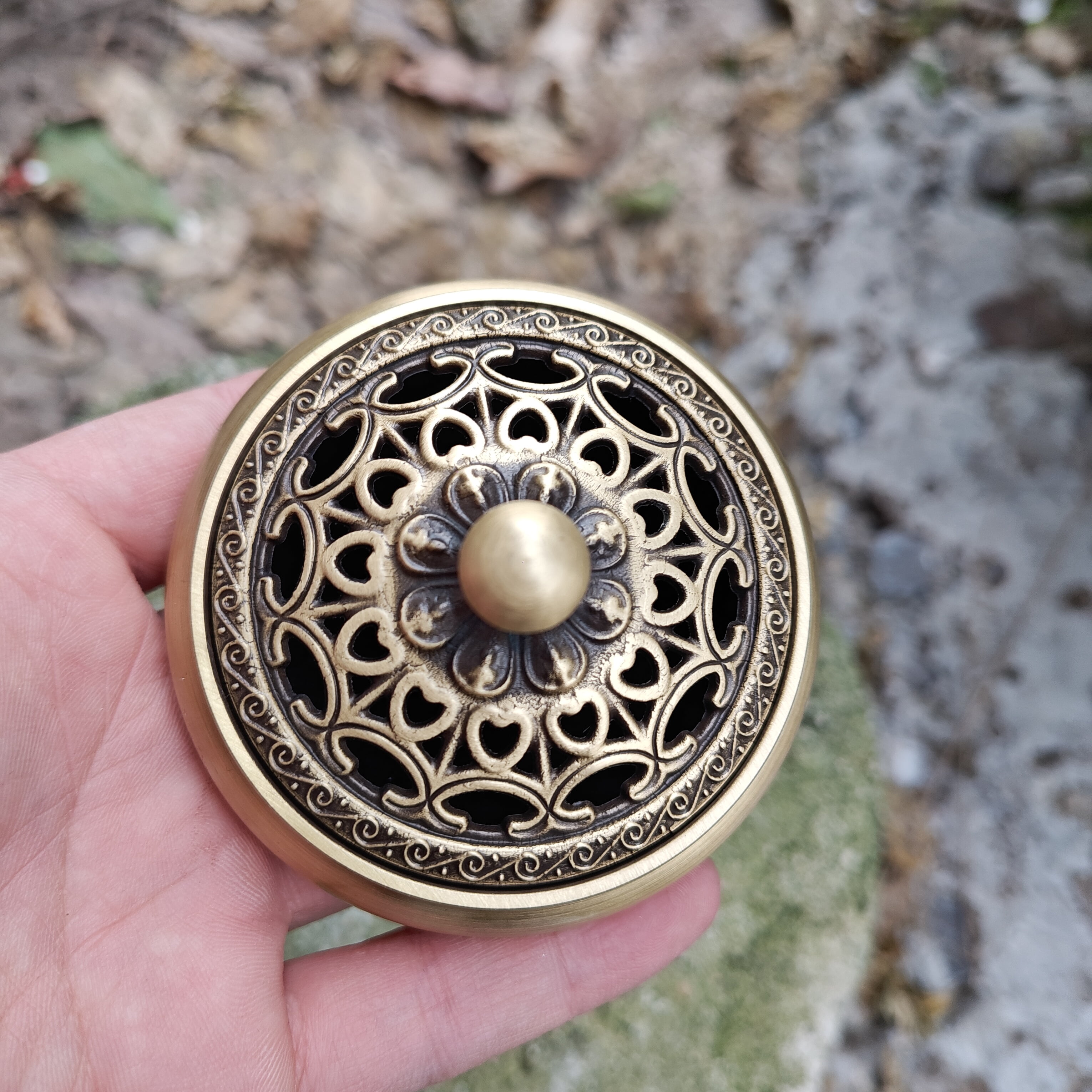 Vintage Bronze Buddha Censer Incense Burner Unique Ritual  Incense holder, Tibet culture Brass Ash catcher censer Incensory Decorative