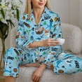 thumbnail image 6 of Sikiie Animal Pirate Women's Long-Sleeve Shirt and Full-Length Bottom Pajama Set (s-xxl)-Medium, 6 of 7