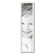 ArtToFrames 8x33" White Picture Frame, White Wood Poster Frame, with Regular Acrylic and 2 (FBPL-5140)