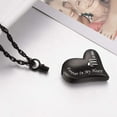 thumbnail image 3 of Heart Cremation Jewelry for Ashes Holder Urn Necklace for Mom Urn Pendants with Chain, 3 of 3