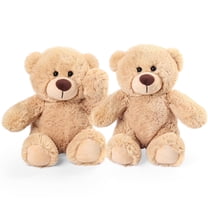 LotFancy Teddy Bear Stuffed Animals, 2 Pcs 10" Plush Toy for Valentine's Day Gifts