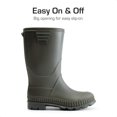 thumbnail image 4 of Botas Impermeables DREAM PAIRS para Niños, Ligeras, Antideslizantes, Oliva Talla 8, 4 of 6