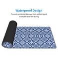 thumbnail image 5 of Disketp Gaming Mouse Pad Stylized Flowers Vintage Boho Pattern Large Mouse Mat Long Extended Desk Pad Non-Slip Rubber Mice Pads Stitched Edges Thin Pad (11.8x31.5 Inch), 5 of 9