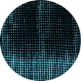 thumbnail image 1 of Ahgly Company Indoor Round Oriental Turquoise Blue Modern Area Rugs, 6' Round, 1 of 4