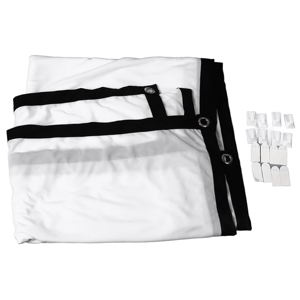 Pantalla de proyector plegable de 120 pulgadas de poliéster suave para exteriores, pantallas de proyección de películas para fiestas de camping en casa