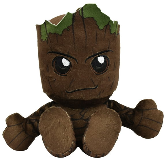Bleacher Creatures Marvel Groot 8" Kuricha Sitting Plush - Soft Chibi Inspired Toy