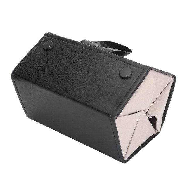 Estuche para guardar gafas de sol, plegable, negro, con 5 compartimentos, para colgar y exhibir gafas.