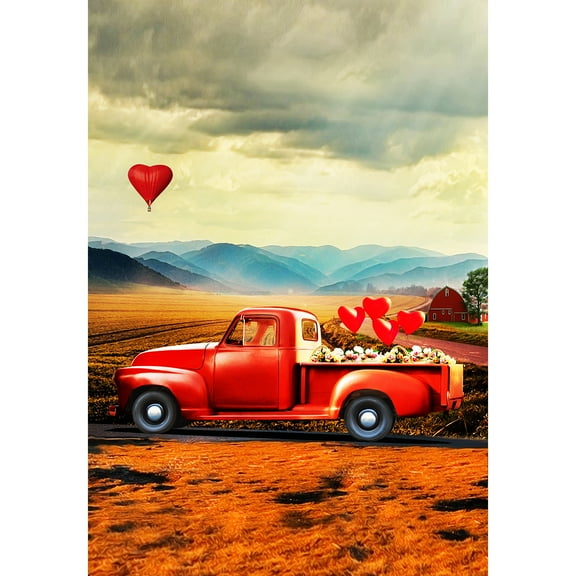 America Forever Flags Double Sided Garden Flag - It's A Lovely Day, 12.5 x 18 Inches, Happy Valentine's Day Love Hearts Garden Flag, Seasonal Yard Outdoor Holiday Decorative Flag