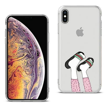 Reiko brand for Iphone Xs Max Design Air Cushion Case With Whfeet In Whiteite