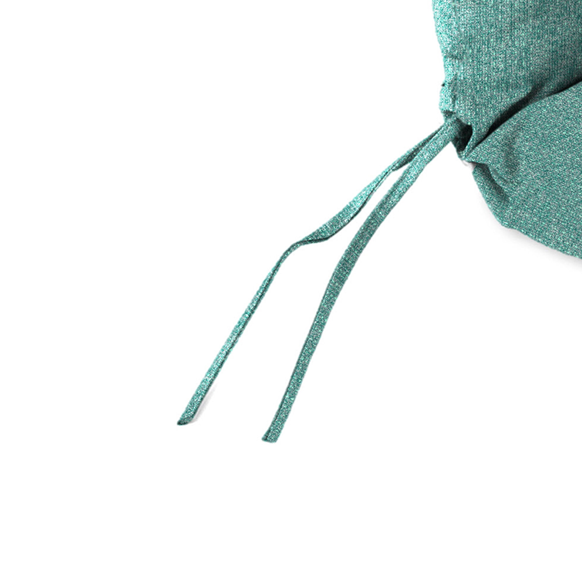 45" x 22" Rectangular Outdoor Chair Cushion with Ties and Hanger Loop