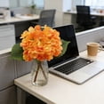 thumbnail image 6 of Ovzne Artificial Hydrangea Lollipop Flower – Vibrant Orange Fake Bloom For Wedding,Hotel Home Decor, 6 of 6
