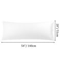 thumbnail image 7 of PiccoCasa Microfiber Embroidery Body Pillowcases Zipper White 20"x54", 7 of 7