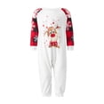 thumbnail image 1 of Ensemble de Pyjama 2 Pcs à Col Rond Imprimé Orignal Décontracté à Manches à Carreaux pour la Famille Tenue Quotidienne, 1 of 9