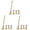 Khaki 3PCS, variant on BBQ Basting Mops 18 Inch Grill Basting Brush Wooden Long Handle with