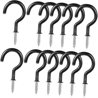 TQKSEJ 20 Pack Q-Hanger Hooks, Safety Screw Hook with Safety Buckle for Hanging Outdoor Indoor Wire Fairy Lights Christmas Party Decor, Include Wing