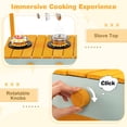 thumbnail image 4 of Costway Play Kitchen for Kids Wooden Toy Kitchen Playset with Removable Faucet & Sink Yellow, 4 of 10