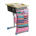 thumbnail image 1 of Multiple Pockets Adjustable Desk Side Hanging Storage Bag Organizer Textbook Pen Holder (Pink), 1 of 9