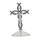 thumbnail image 3 of Figura de cruz de pie, estatua de cruz, adorno de mesa, estatua de crucifijo de Jesús Negro plata, 3 of 9
