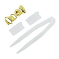 thumbnail image 3 of Unique Bargains 1 Set Fake Grills Hip Hop Left and Right Teeth Grillz Gold Tone, 3 of 6
